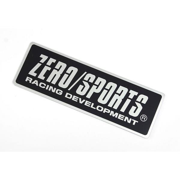 ゼロスポーツ/ZERO SPORTS アルミプレートエンブレム シルバー＆ブラック シールタイプ 1...