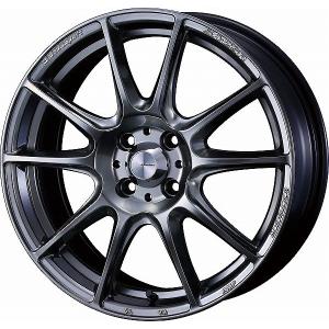 WedsSport ホイール SA25R プラチナシルバーブラック 17インチ×7.0J +50 4H100 0073705｜apagency