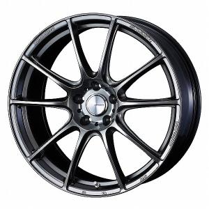 WedsSport ホイール SA25R プラチナシルバーブラック 19インチ×8.5J +45 5H114.3 0073819｜apagency