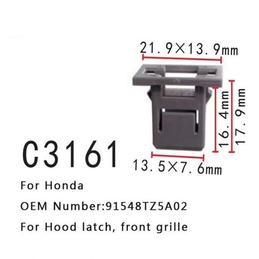 フロント グリル クリップ オート 91548TZ5A02 適用: ホンダ フード ラッチ 接続 パ...