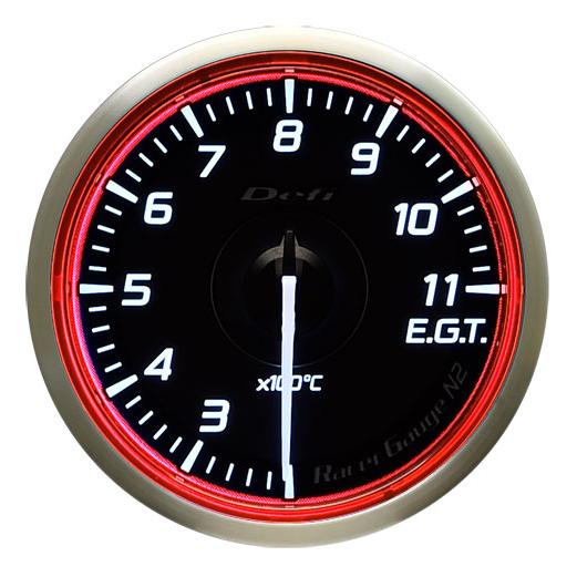 デフィ Racer Gauge N2 排気温度計 レッドモデル φ60 DF17003