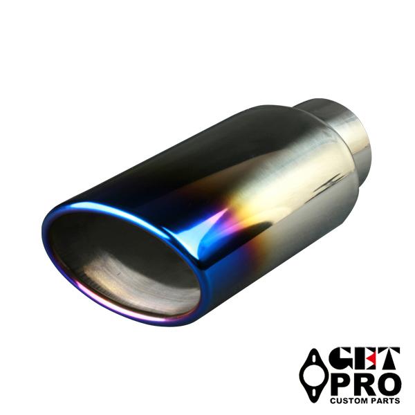 GET-PRO/ゲットプロ マフラーカッター チタンカラー シングル 大口径 汎用 GTPAX804...
