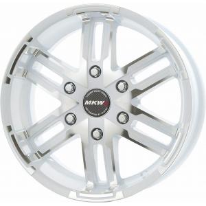 MKW MK-55 ホイール ダイヤカットパールホワイト 16インチ×6.5J