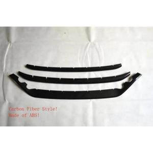 フロント バンパー メッシュ センター グリル グリル モールディング ストリップ カバー トリム 3ピース 適用: カーボンファイバー AL-PP-4322 AL