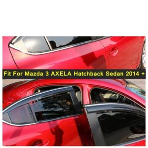 適用: MAZDA3 アクセラ ハッチバック セダン 2014-2016 セダン ウインドウ バイザー 吹き出し口 シェード レイン/サン/ウィンド ガード AL-PP-4325 AL