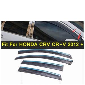 ウインドウ バイザー 日よけ レイン デフレクター バイザー ガード 吹き出し口 エクステリア キット 4ピース 適用: ホンダ CRV CR-V 2012-2014 AL-PP-4328 AL
