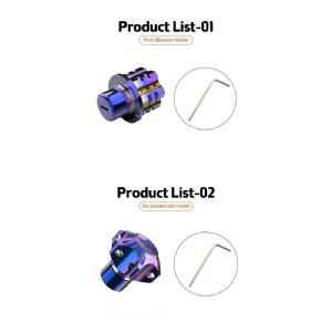 ユニバーサル アクセサリー 適用: オートバイ CNC キー BIT 六角形 バーン チタン キー ...