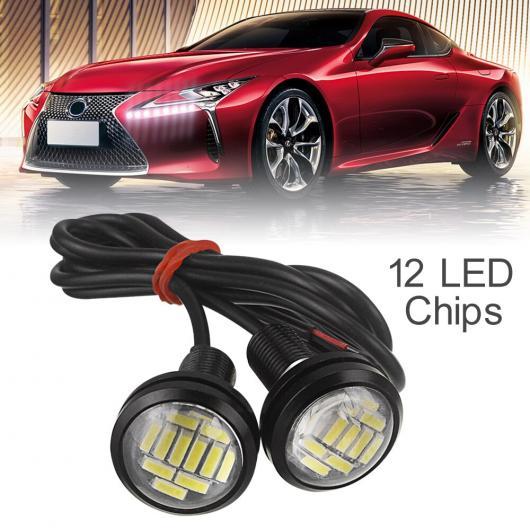 2ピース 18/22mm イーグル アイ DRL LED デイタイム ランニング ライト LED 1...