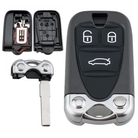 3 ボタン リモート キー アンカット ブレイド キー シェル フォブ 適用: アルファ ロメオ 1...