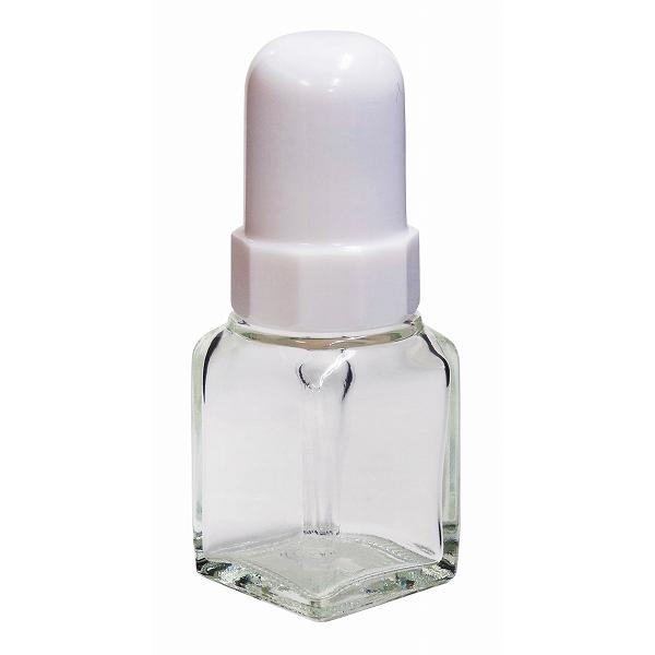 新潟精機 BeHAUS スポイト瓶ガラス角型 白 20ml SB-20