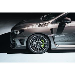 ダムド/DAMD ELECTRICO フロントエアロオーバーフェンダー スバル WRX STI VAB/VAG 2014年08月〜 未塗装品素地｜apagency