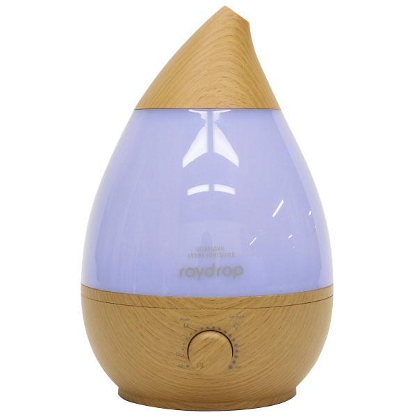 HIRO 超音波加湿器 レイドロップ ライトブラウン 木造和室3〜5畳/プレハブ洋室6〜8畳 上部給...