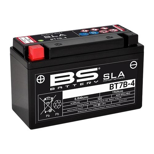 BSバッテリー バイク用バッテリー SLAバッテリー ヤマハ マジェスティ S BT7B-4 2輪