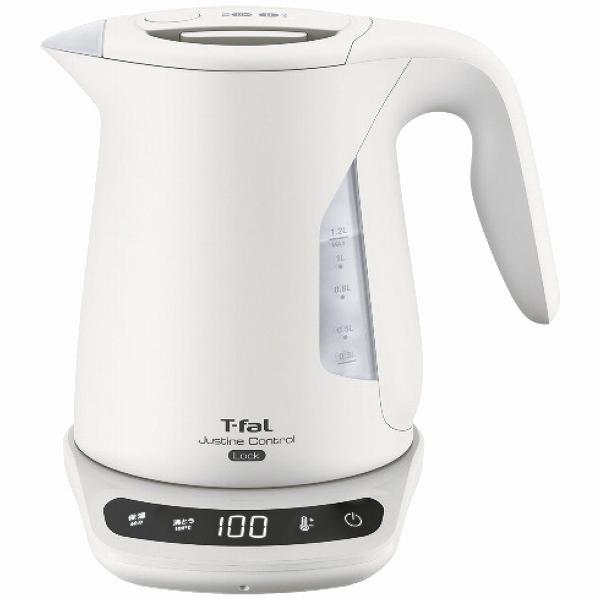 ティファール/T-fal ジャスティンロック コントロール 電気ケトル アイボリー 1.2L KO8...