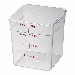 CAMBRO(キャンブロ) 角型フードコンテナー クリア 7.6L 8SFSCW(AHC03008)