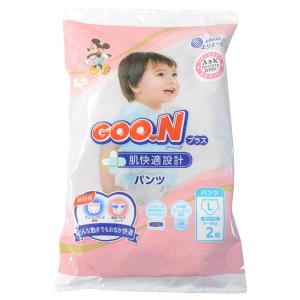 グーンプラス 肌快適設計 パンツ Lサイズ 9〜14kg 男女共用 どんな動きでもおなか快適 入数：1パック(2枚入)