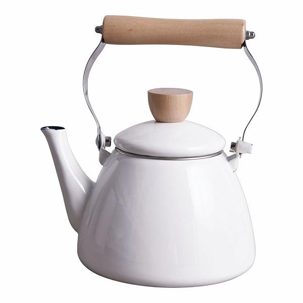 コージークック ホーロー ケトル ホワイト 1.4L 721-8007-a(AYK9101)