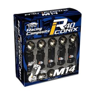 協永産業/KYO-EI ロック＆ナットセット レーシングコンポジット R40 アイコニックス ブラッ...