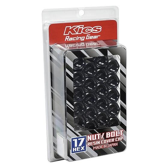 協永産業/KYO-EI 樹脂製カバーナットキャップ Kics ブラック 17HEXナット＆ボルト用 ...