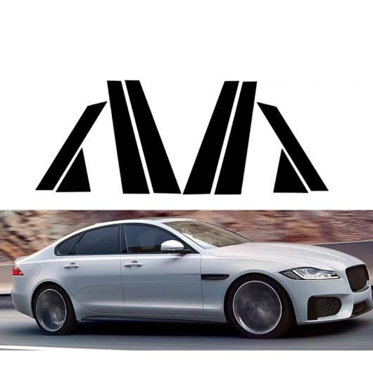 光沢ブラック ピラー ポスト 適用: ジャガー/JAGUAR XF X260 2015 2016 2...