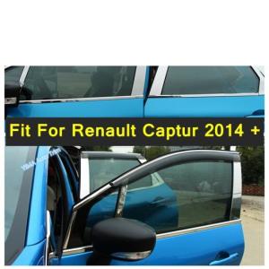 4 ピース アクセサリー 適用: ルノー/RENAULT キャプチャー 2014-2016 ウインドウ バイザー 日よけ ウィンド レイン シールド デフレクター AP-ALP4329 AL
