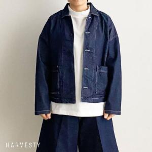 HARVESTY ハーベスティ レディース デニム カバーオール ワンウォッシュA32201_98 (ONE WASH) 2022春夏 新入荷