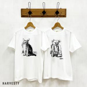 HARVESTY ハーベスティ プリント Tシャツ CAT A52411 / TOY A52412 (WHITE) 2024SS レディース トップス 新入荷｜apakabar-style