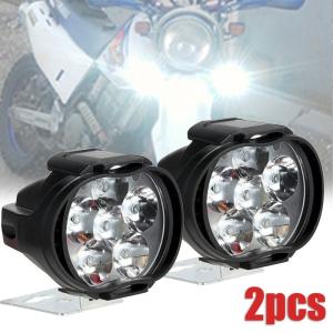 オートバイ カスタム LED 補助ヘッドライト スポットライト ランプ 高輝度 防水 汎用｜apakore