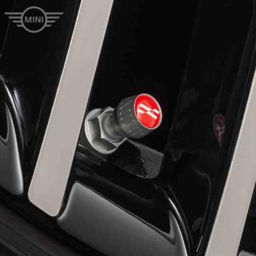 MINI純正 エア・バルブ・キャップ (アルミ) JCW ロゴタイプ (RDC専用)