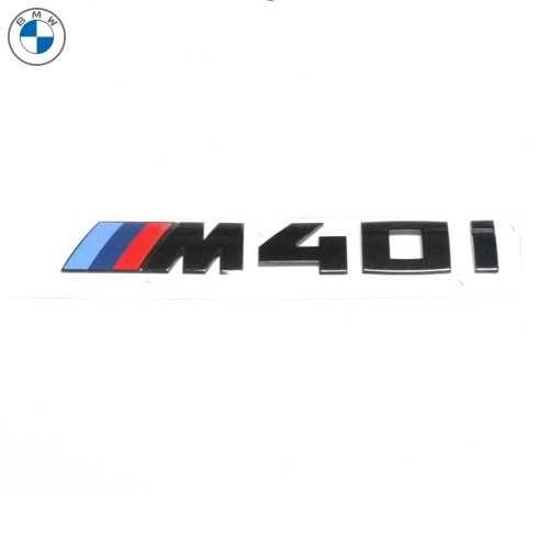 BMW純正 "M40i" エンブレム (ブラック) (G29)