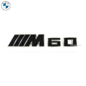 BMW純正 "M60" エンブレム(ブラック／ブロンズ)(I20 iX)｜apdirect