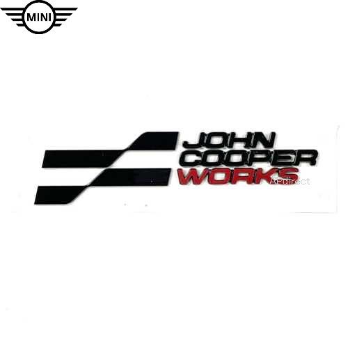 MINI純正 "JOHN COOPER WORKS" エンブレム RH (ブラック) (U25)