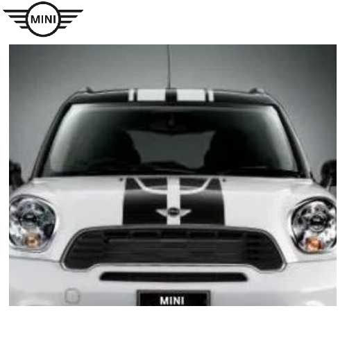 MINI純正 スポーツ・ストライプ・エンジンフード・セット (ブラック) (R60)