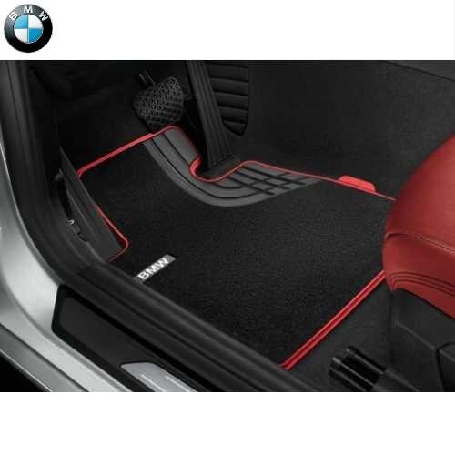 BMW純正 フロア・マット・セットTextile &quot; Sport &quot;（ブラック/レッド）（フロント）...