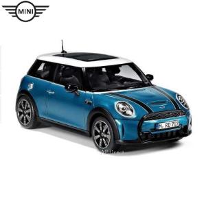 MINI　ミニチュアカー F56 COOPER S（アイランド・ブルー）（サイズ:1/18）｜apdirect