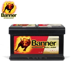 Banner バナー Running Bull 欧州車用AGMバッテリー AGM-580-01  80A LN4AGM 580-901-080 ヨーロッパカーメーカー純正採用 BMW VW Audi MINI Porsche｜apdirect