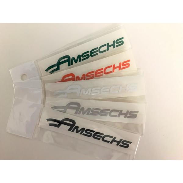 AMSECHS アムゼックス ロゴステッカー（15ｃｍ）（ブラック/グリーン/オレンジ/シルバー/ホ...