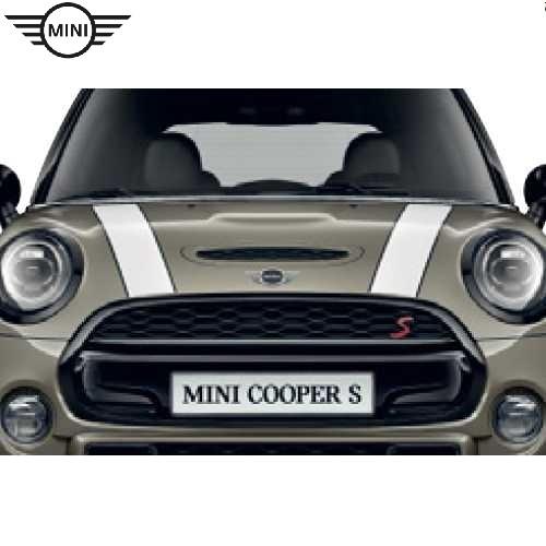 MINI純正 エンジンフード・ストライプ（ホワイト／ブラック）(F55/F56/F57)