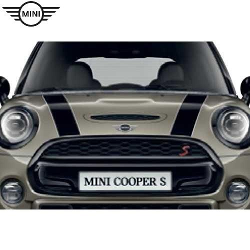 MINI純正 エンジンフード・ストライプ (ブラック/ホワイト) (F55/F56/F57)