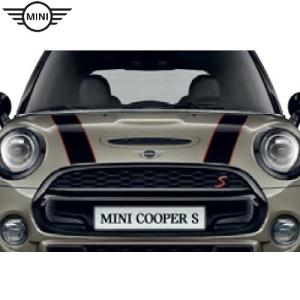 BMW MINI純正 エンジンフード・ストライプ (ブラック/ホワイト