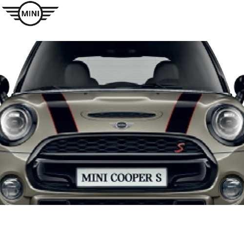 MINI純正 エンジンフード・ストライプ（ブラック／レッド））(F55/F56/F57)
