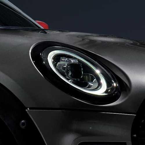 MINI純正 ヘッド ライト リング“ピアノ・ブラック” (F54)