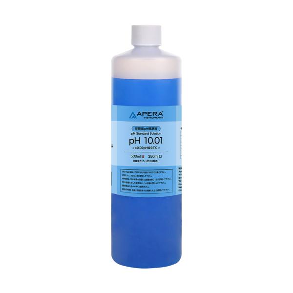 pH10.01 炭酸塩 pH標準液 色付き校正液 500ml 日本製