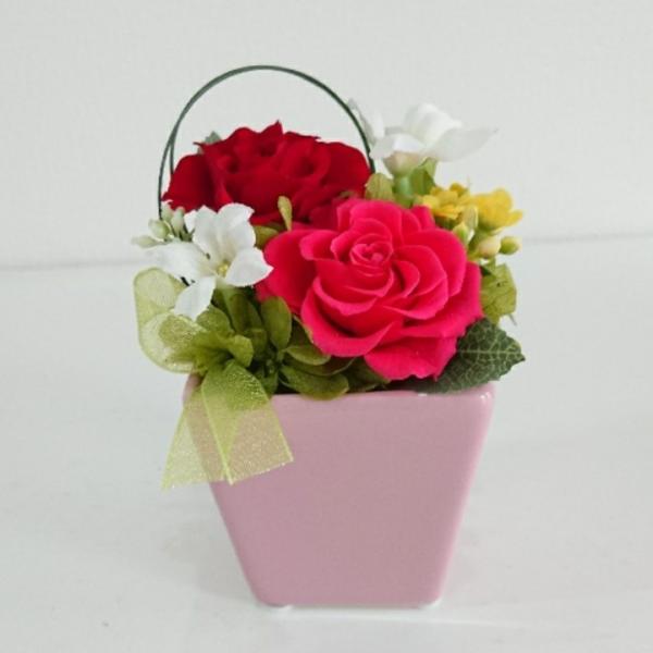 プリザーブドフラワー ステファノピンク 花 ギフト 開店祝 誕生日歓送迎会 送別 卒業 結婚 お祝い...