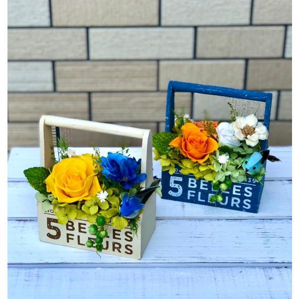 プリザーブドフラワーコンテナアレンジ★誕生日 送別 卒業 結婚 お祝い 記念日 プレゼント クリスマ...