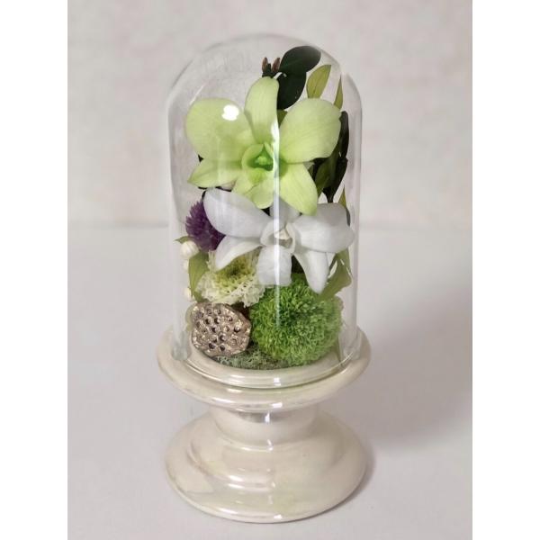 プリザーブドフラワー仏花 仏花 ツヅミM グリーン★花 贈り物 供物 お供え お供え花 お悔やみ 花...