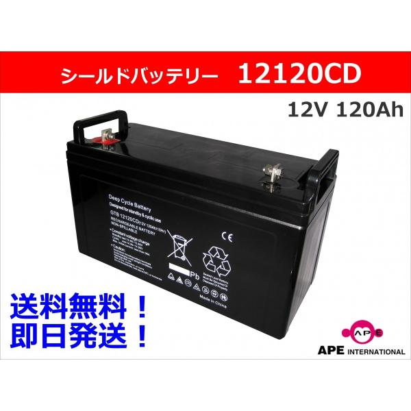 シールドバッテリー 12V 120Ah 12120CD  SEB100互換 メンテナンスフリー MF...