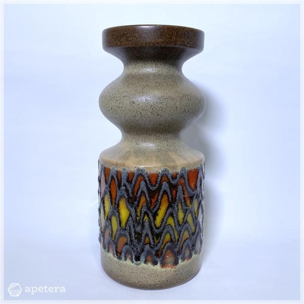 フラワーベース / ギザギザパターン / VEB Halbesleben