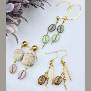 [4個]コーヒー豆 アクリル ビーズ [ グレ...の詳細画像3