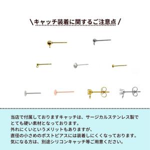 [20個] 立て爪3mm ピアス [ 銀 シル...の詳細画像5